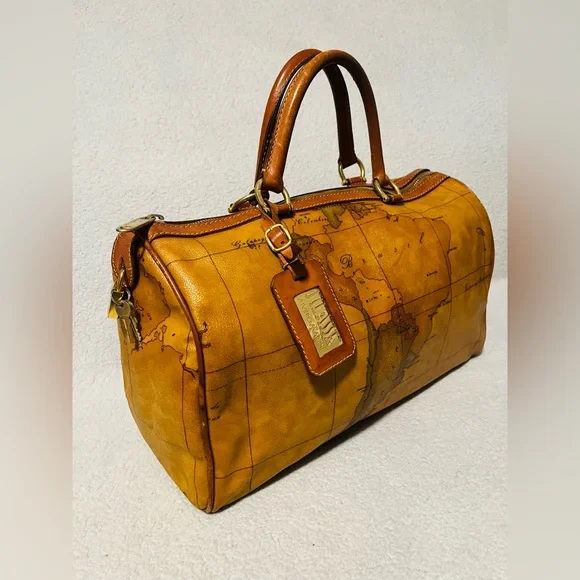 Alviero Martini World Map  Boston Bag - Picture 6 of 14